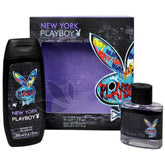Playboy New York 2PCS Gift Set (NO BOX) - 50ML EDT Spray + 250ML Shower Gel Shampoo (Men)